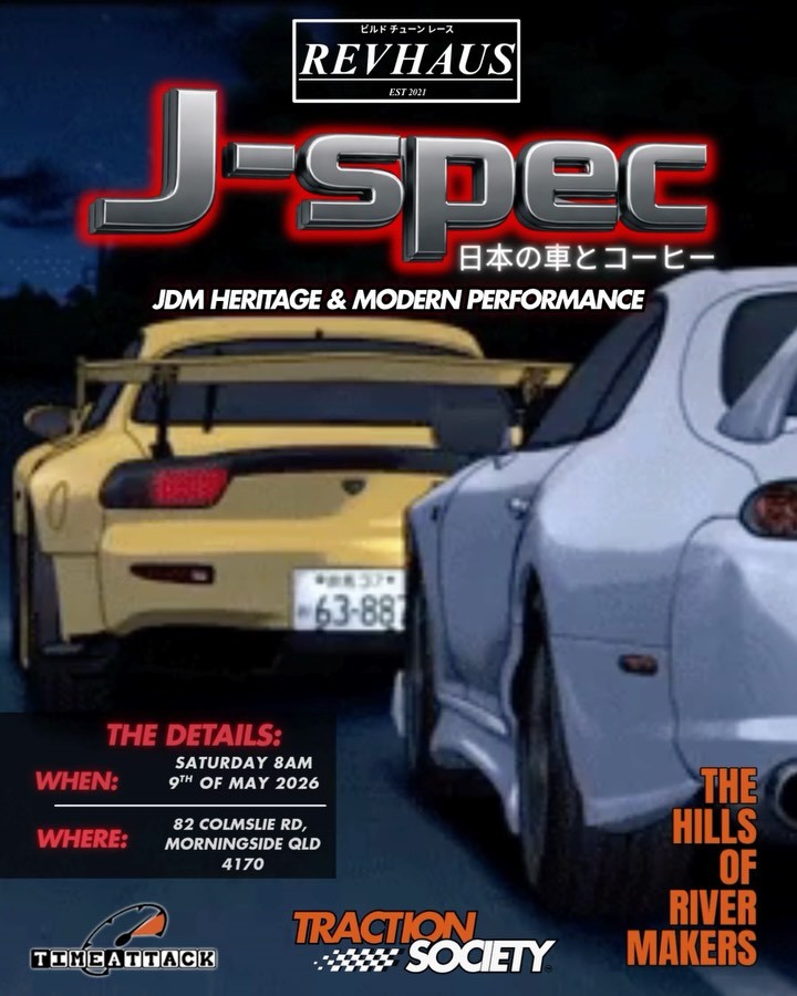 J-SPEC — JDM car meet in Brisbane, QLD on Saturday 9 May 2026