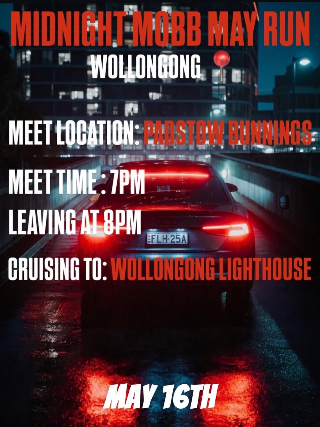 Midnight Mobb May Run flyer — NSW