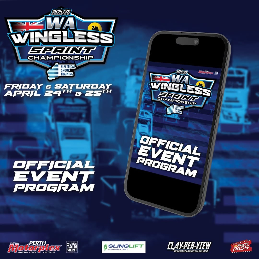 WA Wingless Sprint Championship — Muscle spectator event in Perth, WA on Friday 24 April 2026