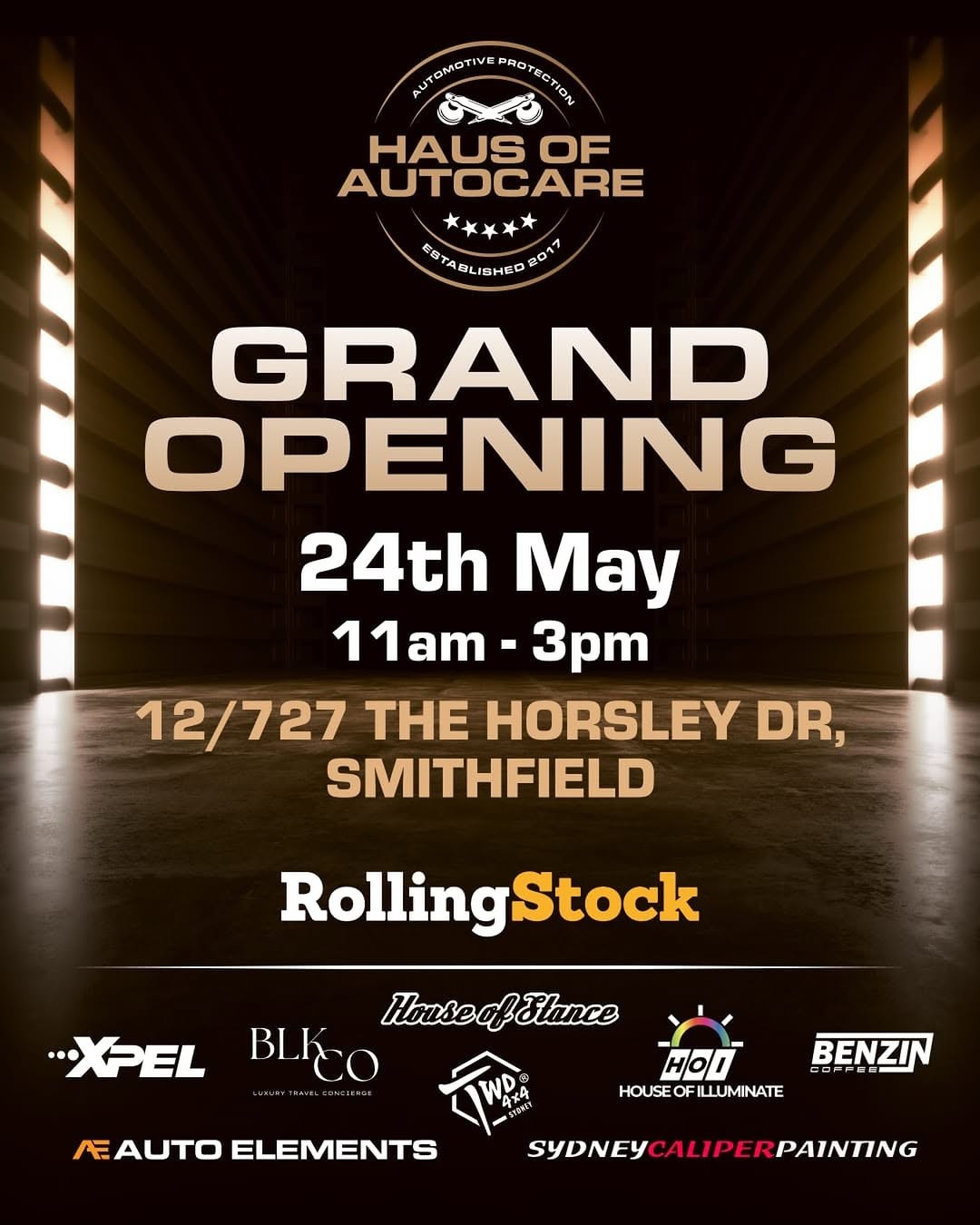 Haus of AutoCare Grand Opening flyer — NSW