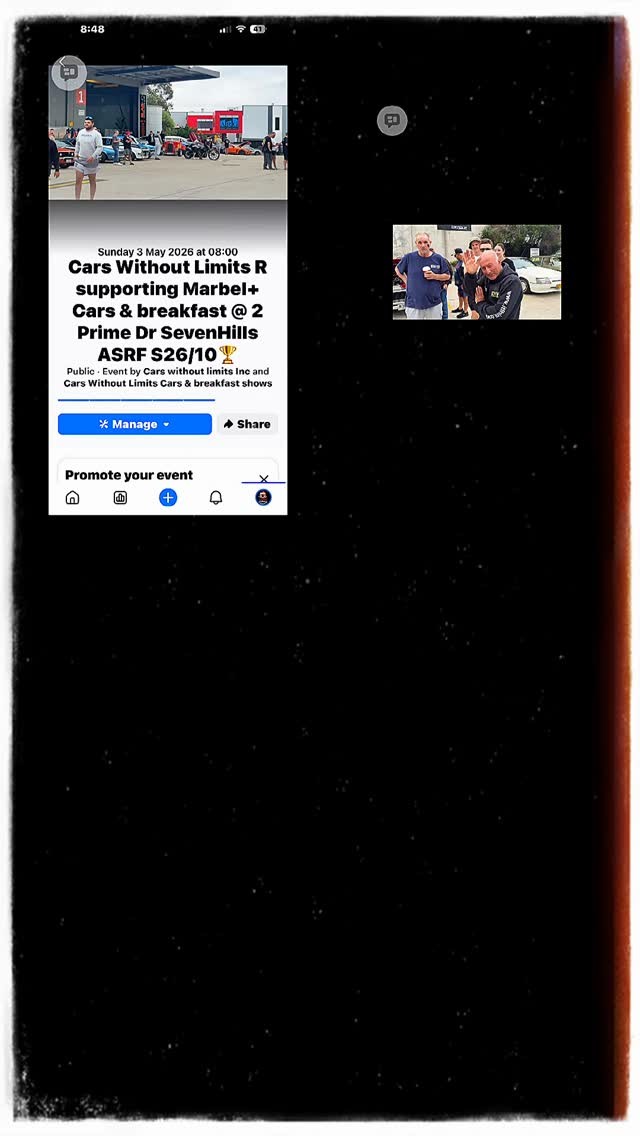 Cars Without Limits R supporting Marbel+ Cars & breakfast — Classic/Muscle car meet in Sydney, NSW on Sunday 3 May 2026