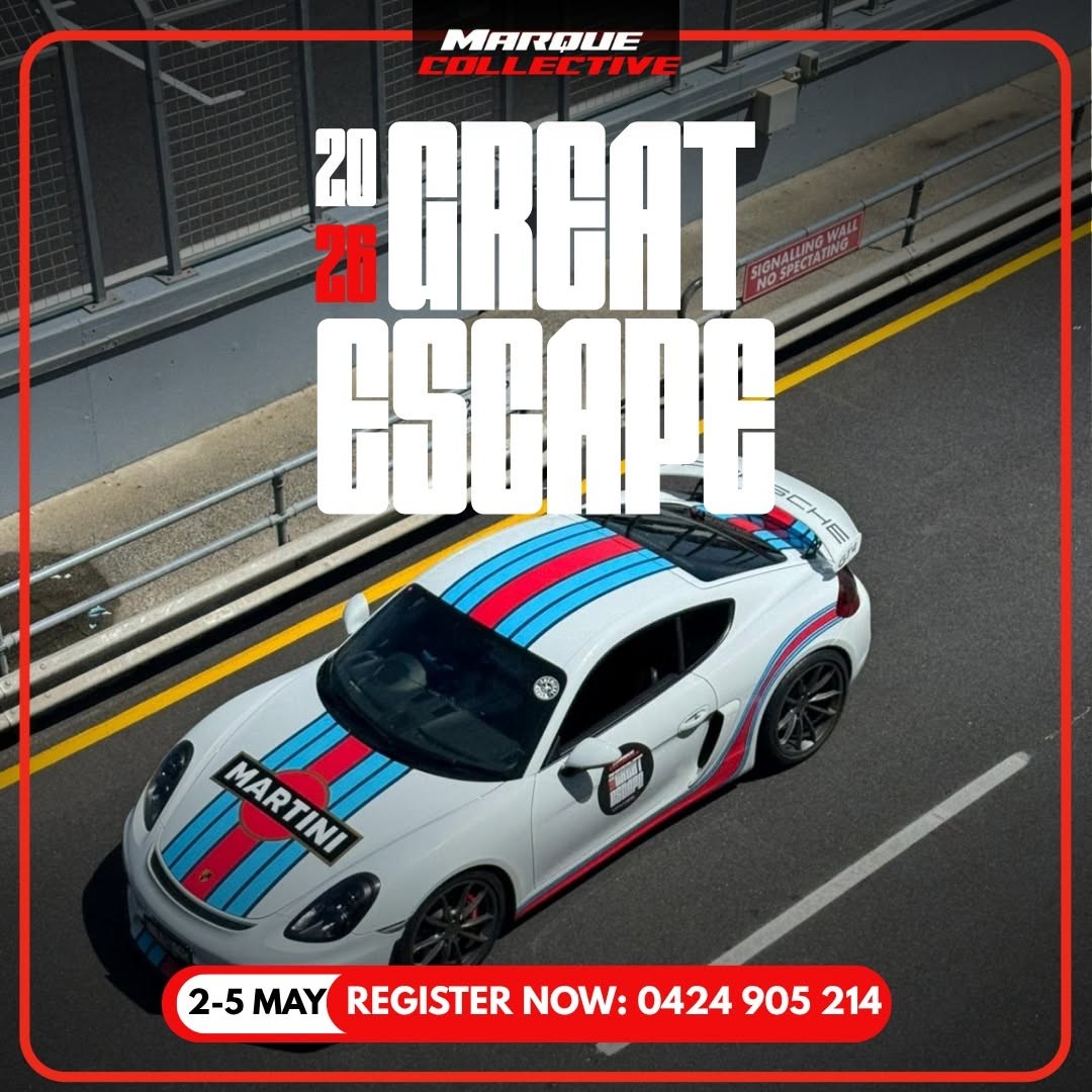 Great Escape — Classic/Euro track day in Melbourne, VIC on Saturday 2 May 2026