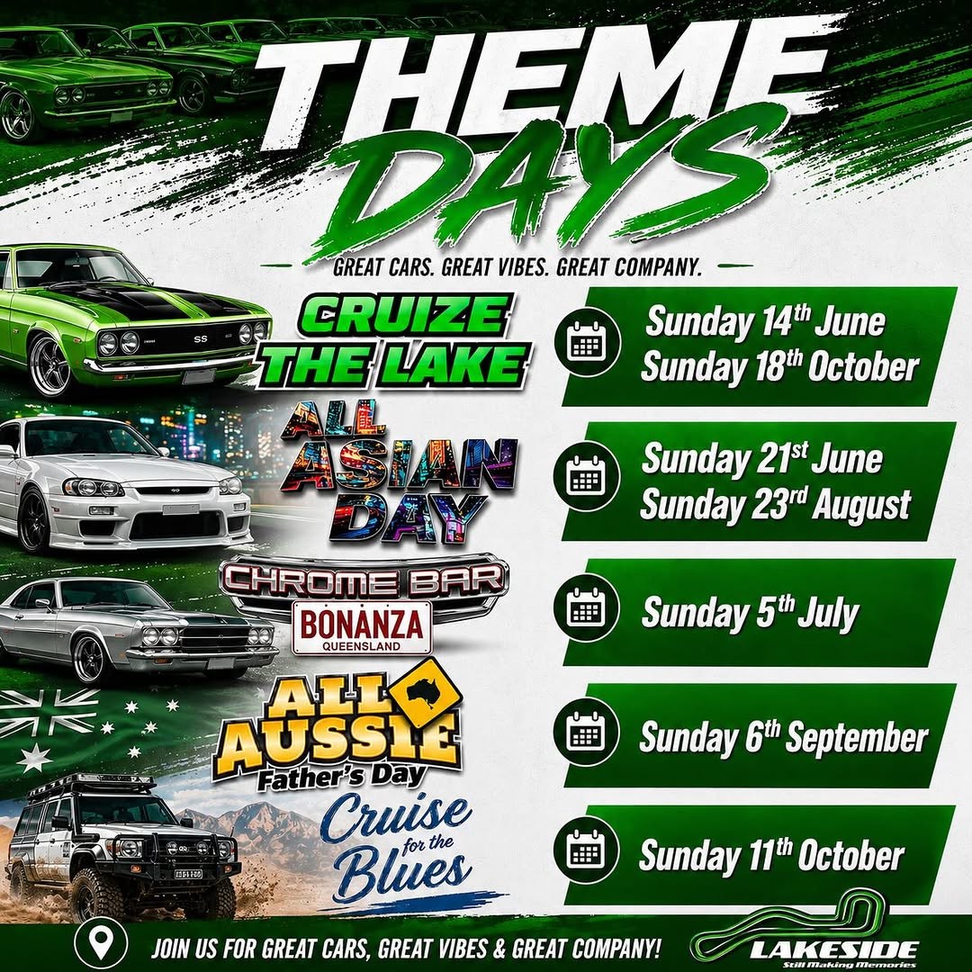 Lakeside Theme Days flyer — QLD