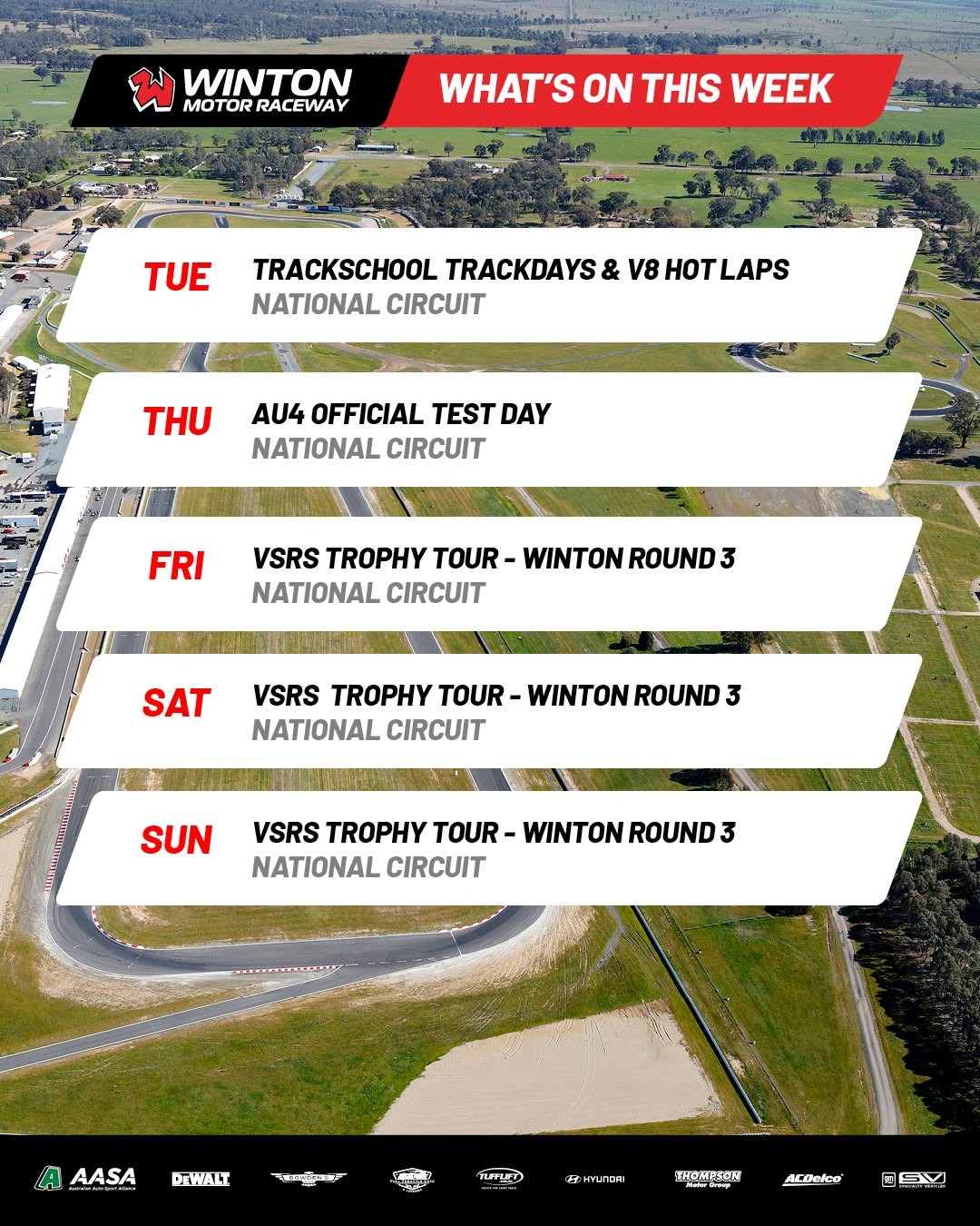 VSRS Trophy Tour - Winton Round 3 — spectator event in Melbourne, VIC on Friday 1 May 2026