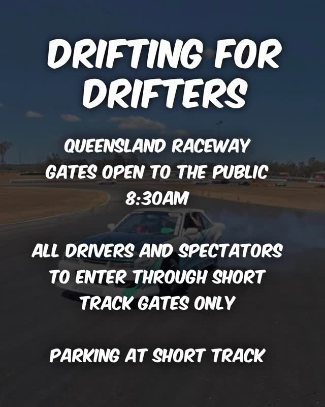 Drifting for Drifters — JDM track day in Brisbane, QLD on Sunday 3 May 2026