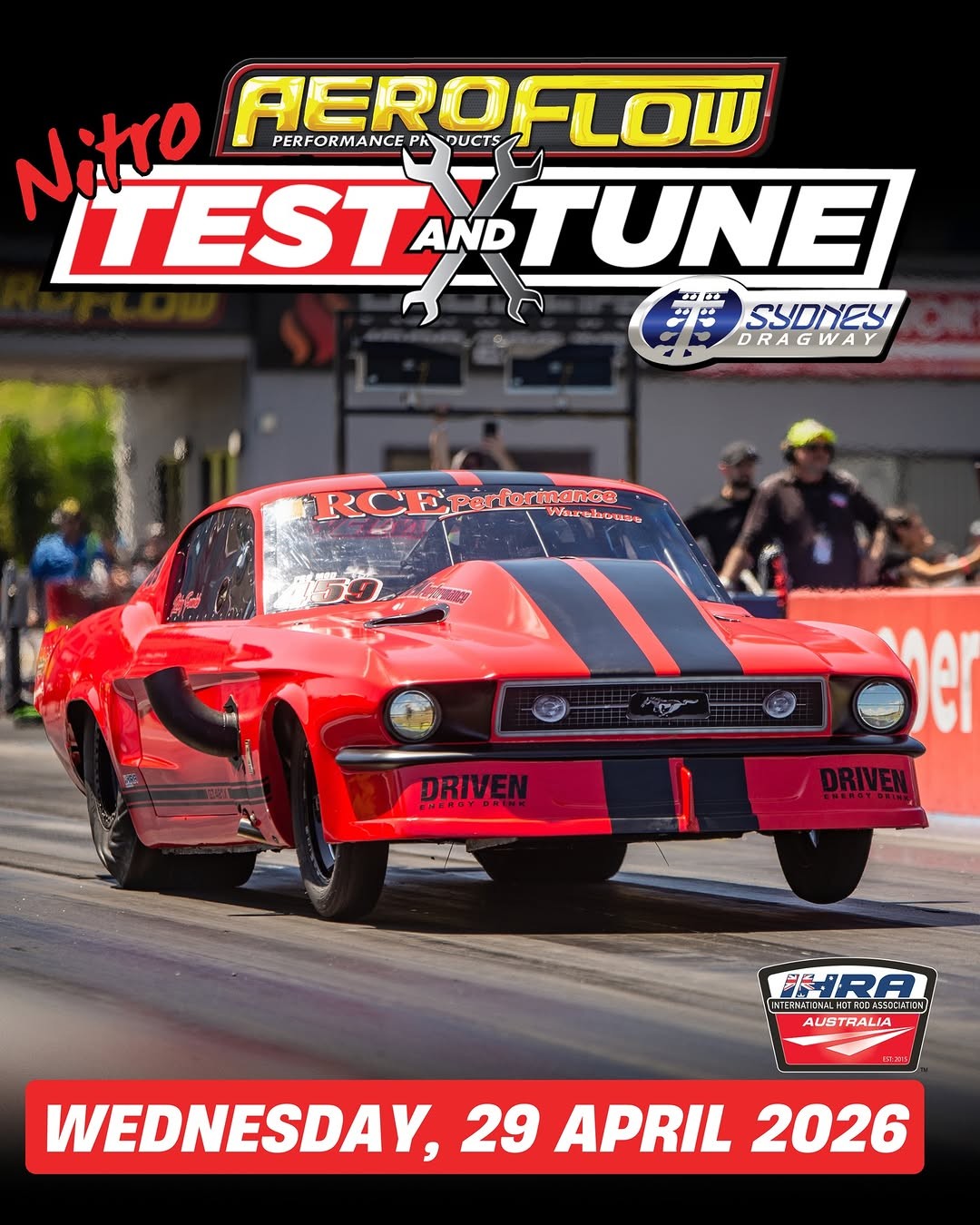 Aeroflow NITRO Test & Tune — Muscle track day in Sydney, NSW on Wednesday 29 April 2026