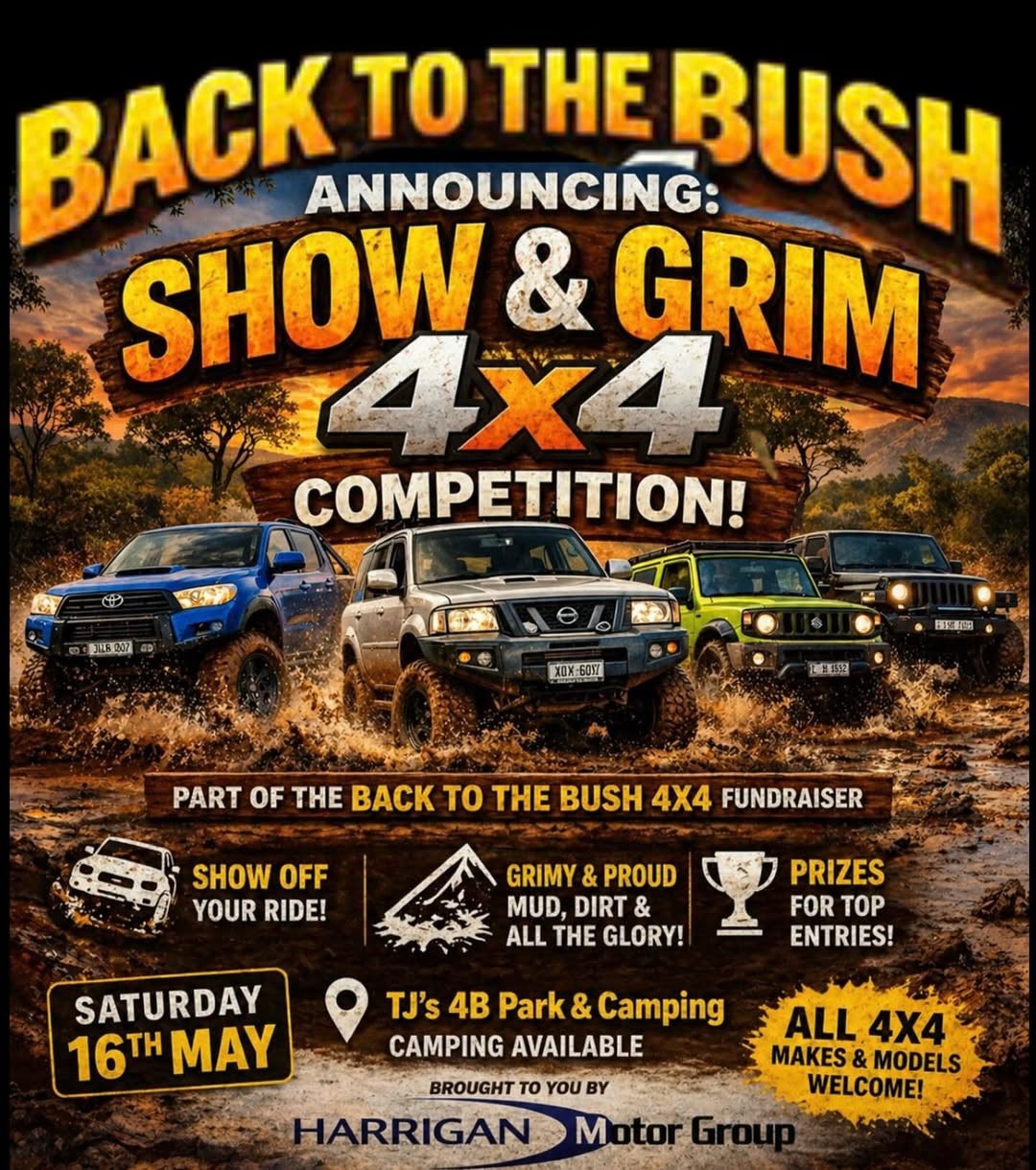 Show & Grim 4x4 Competition flyer — QLD