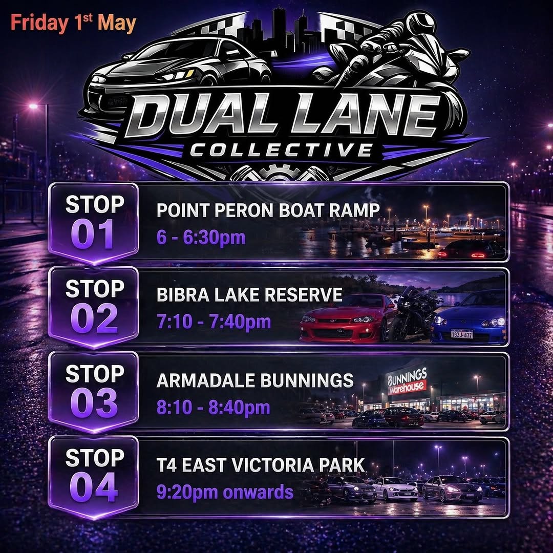 DLC Southern Run — car meet in Perth, WA on Friday 1 May 2026