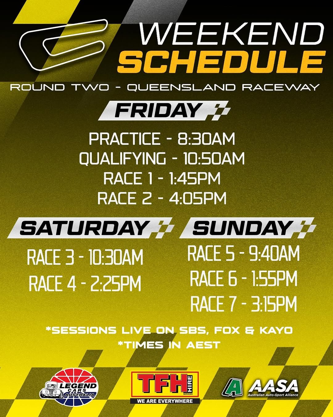 Hi-Tec Oils Super Series Round 2 — spectator event in Brisbane, QLD on Friday 1 May 2026