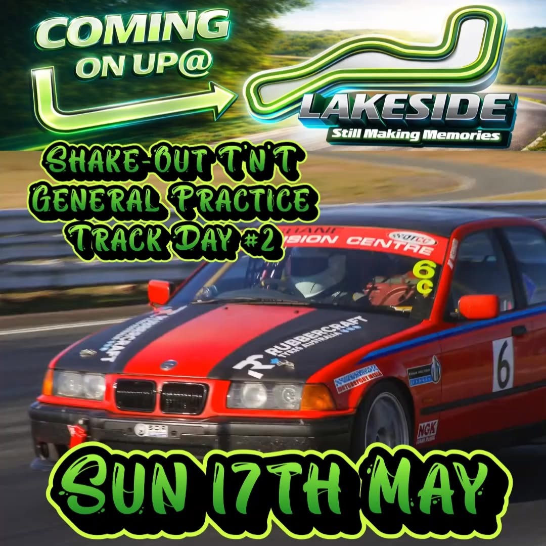 Lakeside Park Shake-Out, Test & Tune, General Practice & Track Day — Muscle track day in Brisbane, QLD on Sunday 17 May 2026