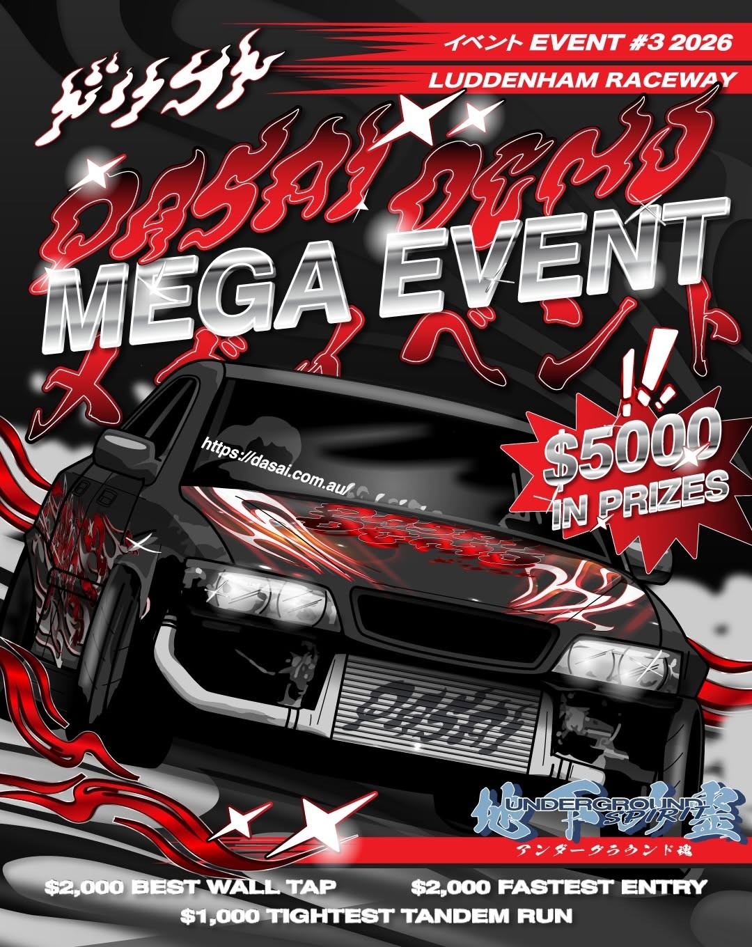 Dasai Demo Mega Event — JDM track day in Sydney, NSW on Saturday 2 May 2026
