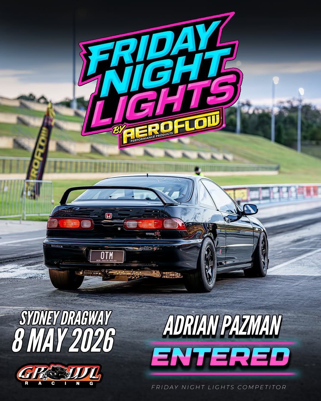 Friday Night Lights — JDM/Muscle track day in Sydney, NSW on Friday 8 May 2026