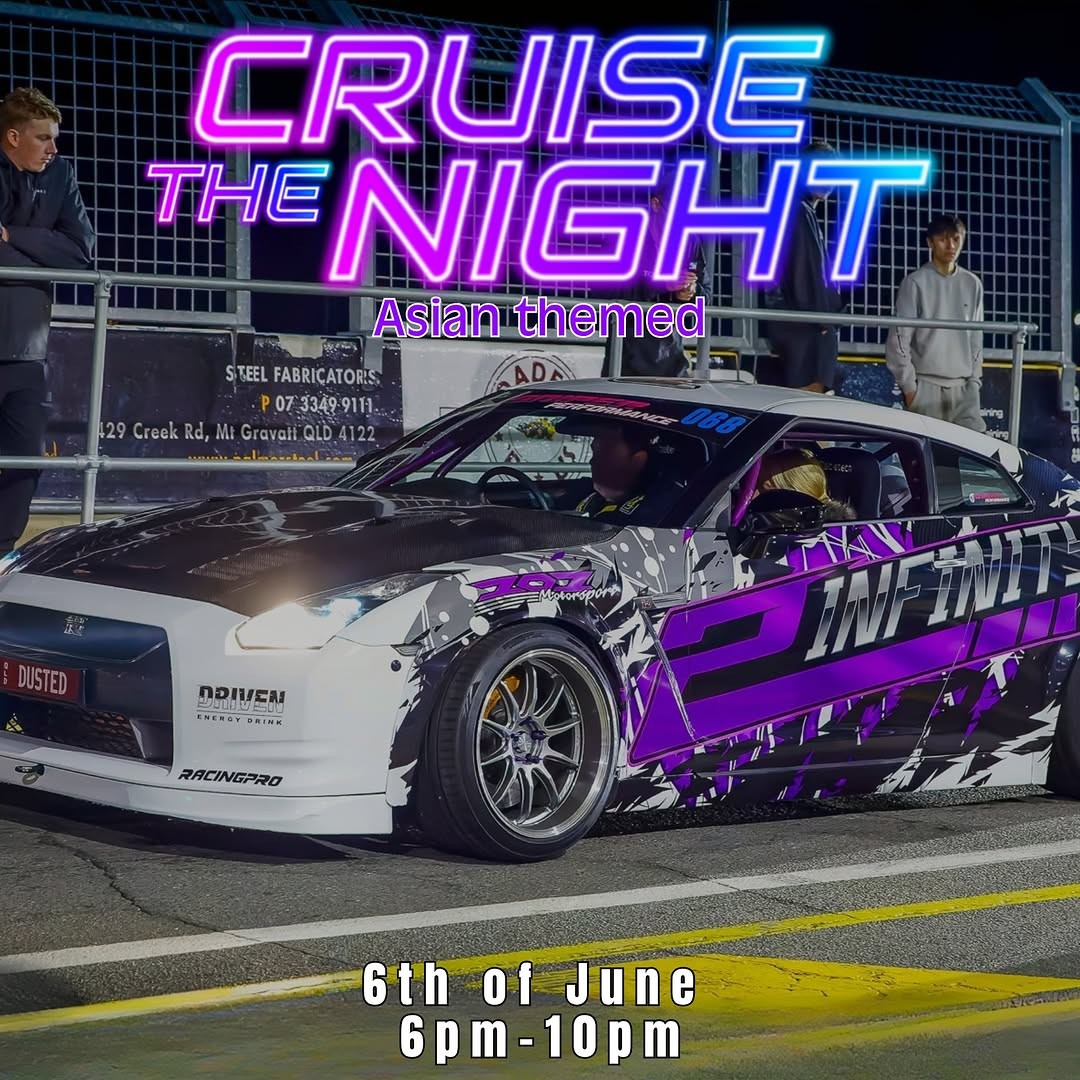 Cruise the Night — JDM track day in Brisbane, QLD on Saturday 6 June 2026
