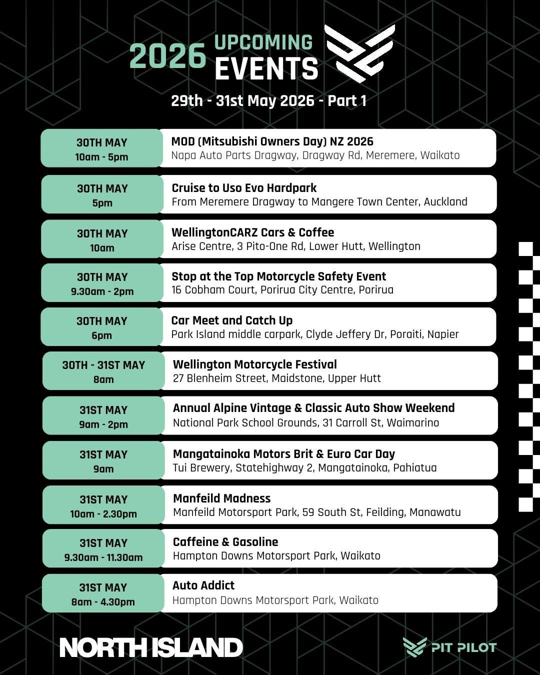 MOD (Mitsubishi Owners Day) NZ 2026 — JDM spectator event in International on Saturday 30 May 2026