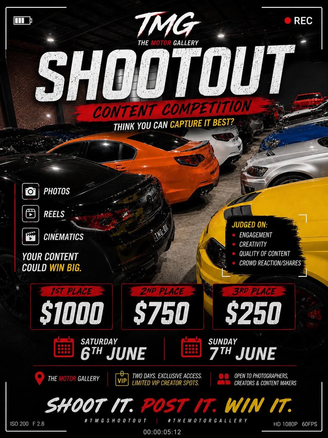 TMG Shootout — Muscle car meet in Melbourne, VIC on Saturday 6 June 2026