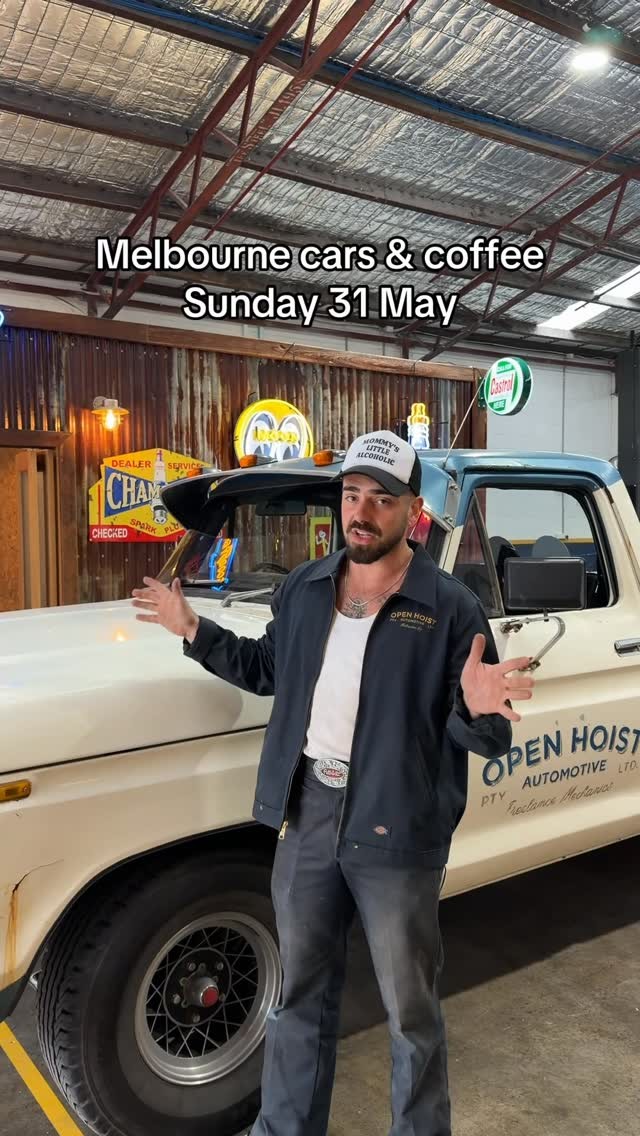 Open Hoist Grand Opening Cars & Coffee — car meet in Melbourne, VIC on Sunday 31 May 2026