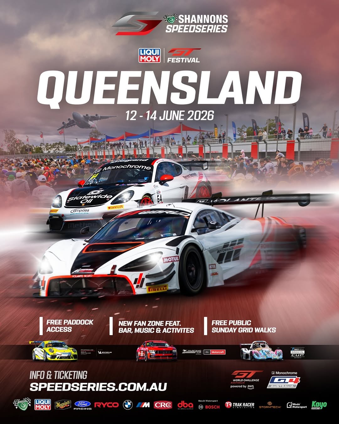 LIQUI MOLY GT Festival Queensland — Euro/Muscle spectator event in Brisbane, QLD on Friday 12 June 2026