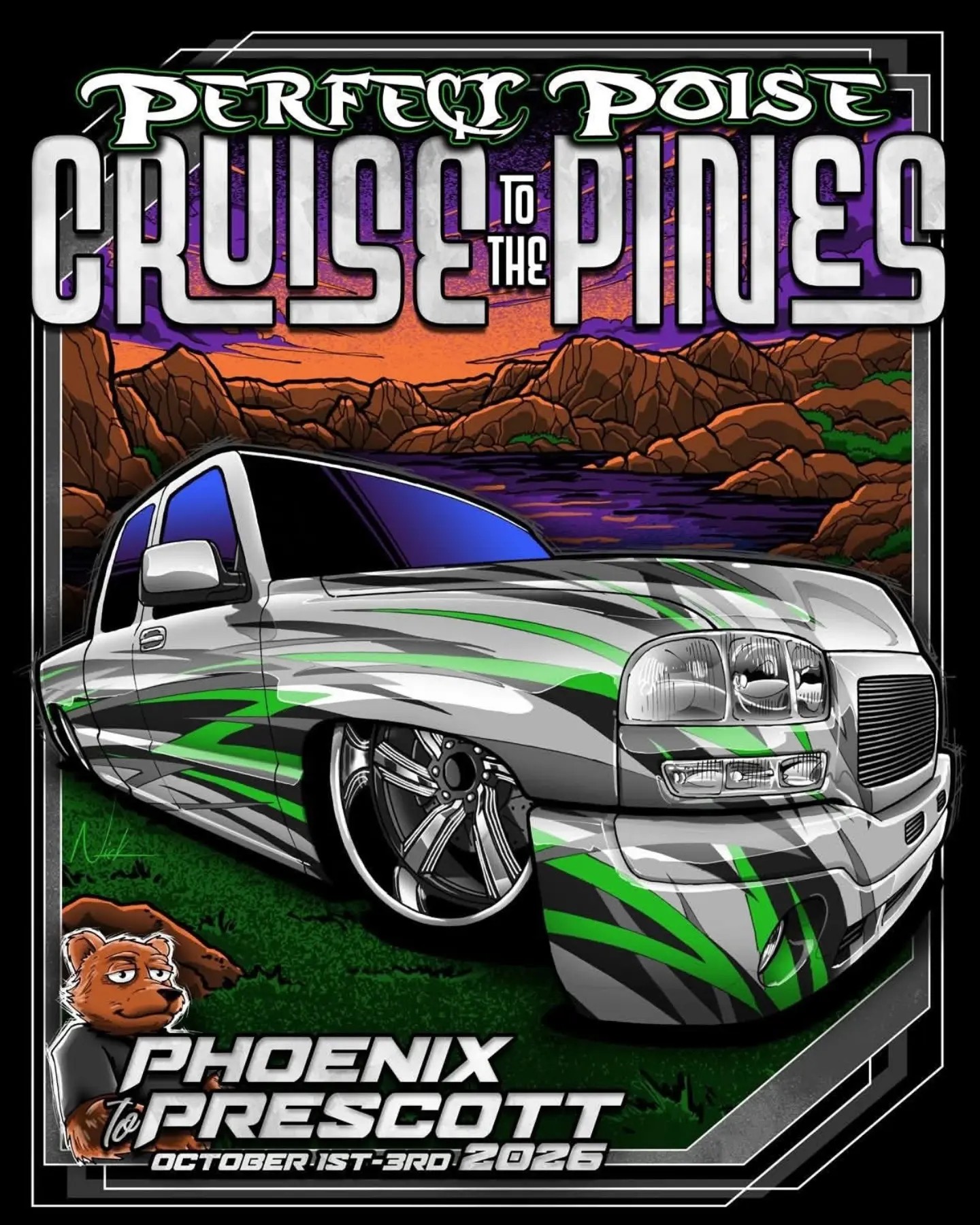 Cruise to the Pines — Stance car meet in International on Thursday 1 October 2026