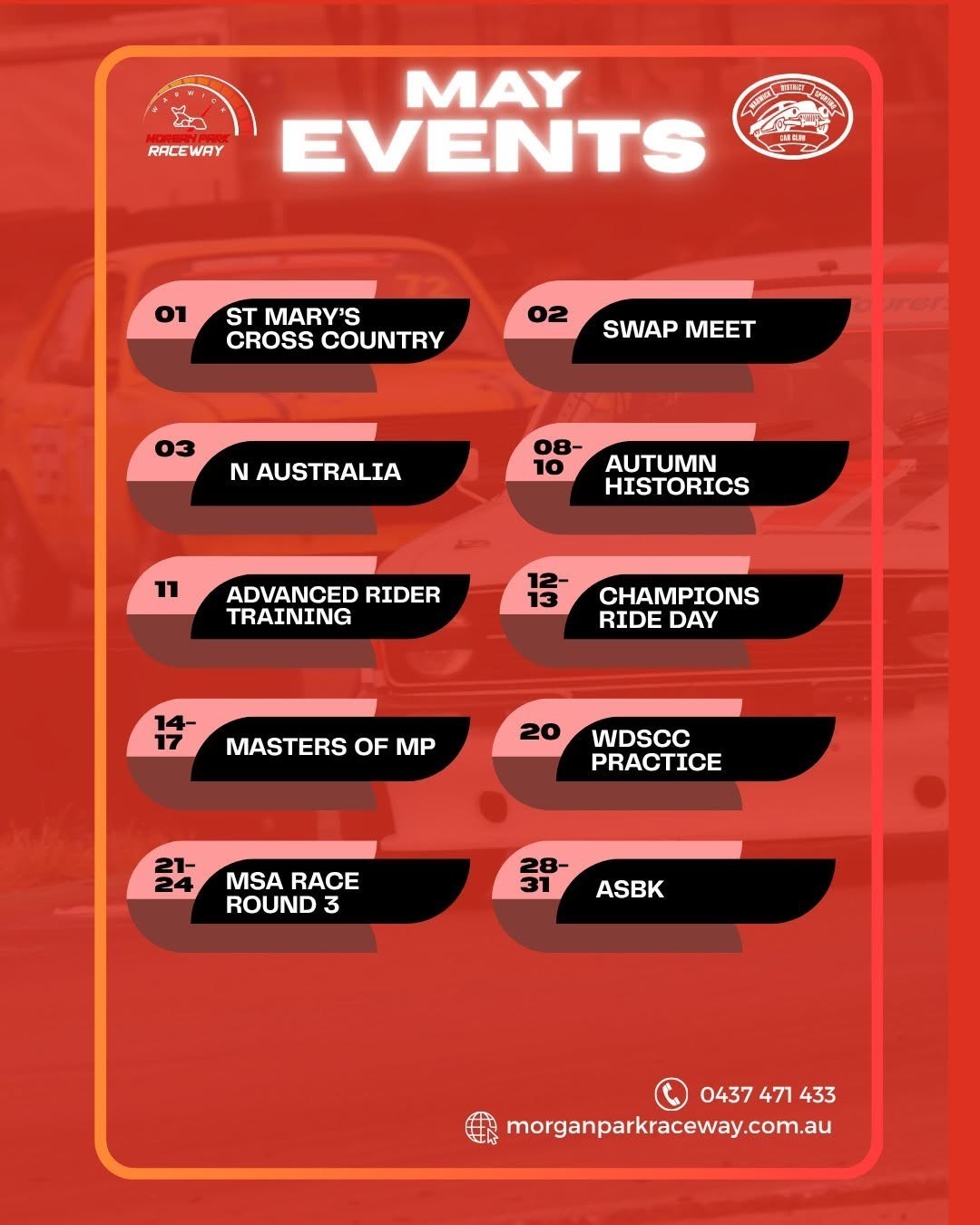 Autumn Historics — Classic/Muscle spectator event in Brisbane, QLD on Friday 8 May 2026