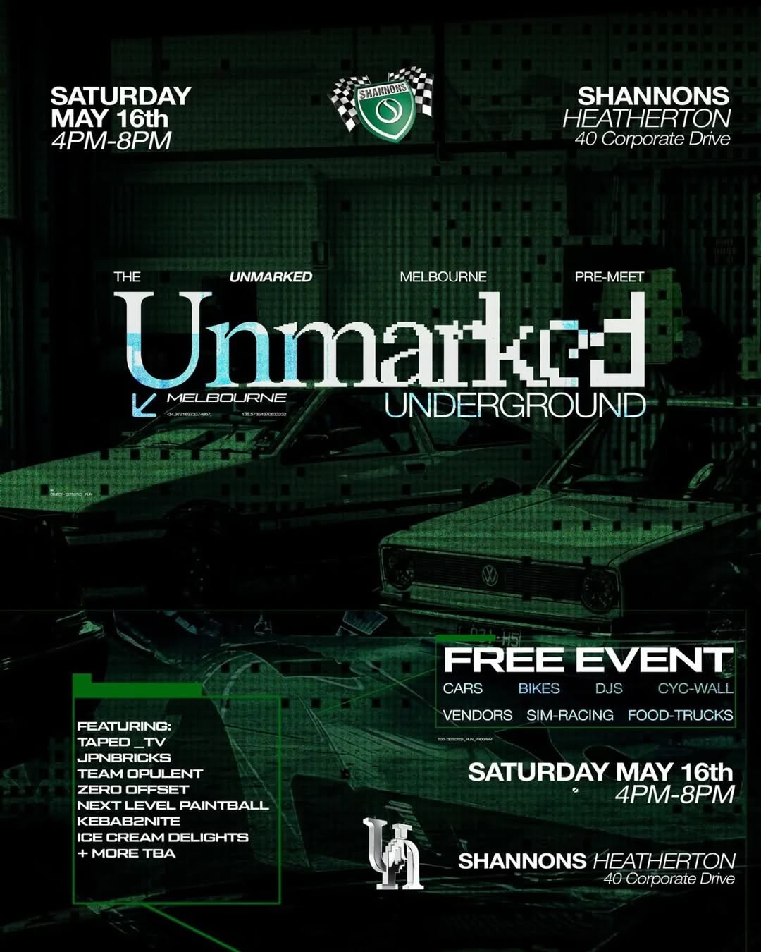 Unmarked Underground flyer — VIC