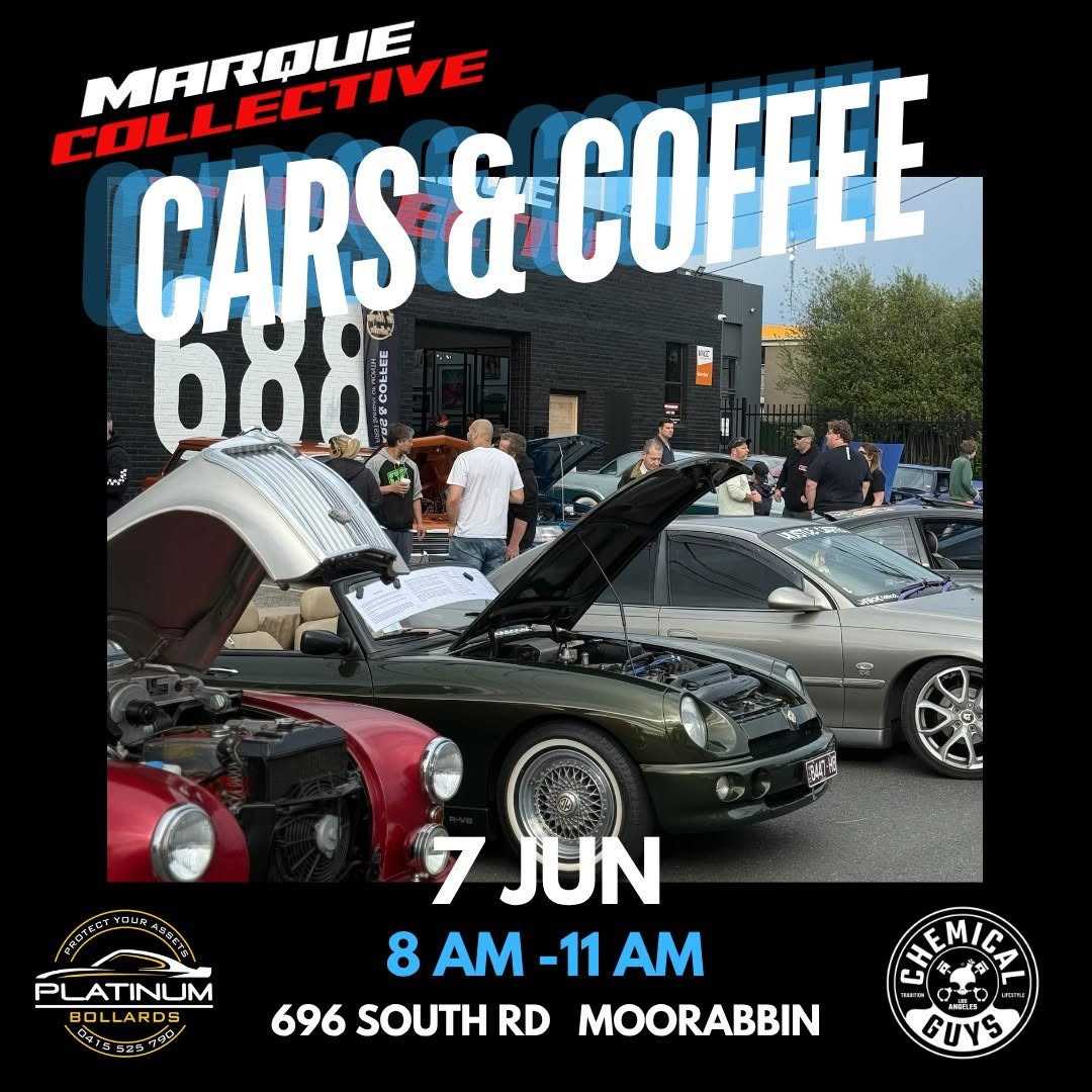 Marque Collective Cars & Coffee flyer — VIC