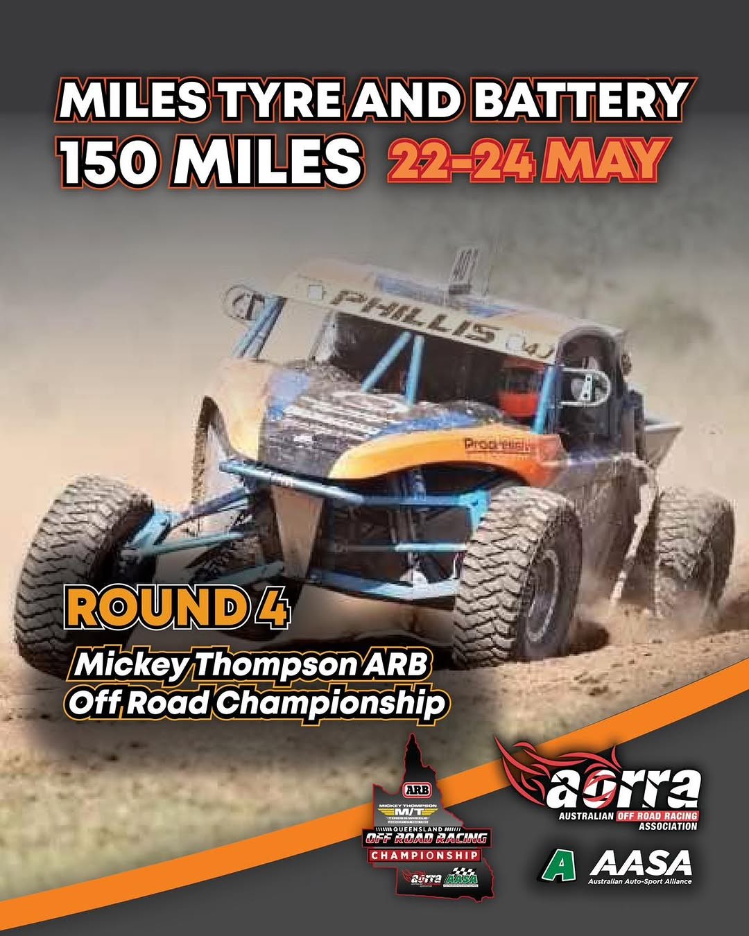 Miles Tyre and Battery 150 Miles — 4x4 track day in Brisbane, QLD on Saturday 23 May 2026