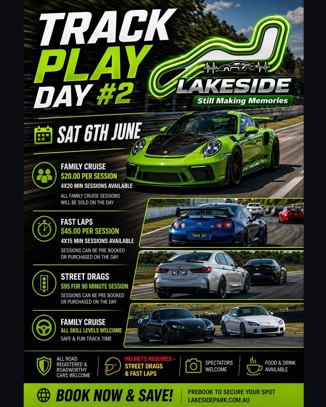 Track Play Day #2 flyer — QLD