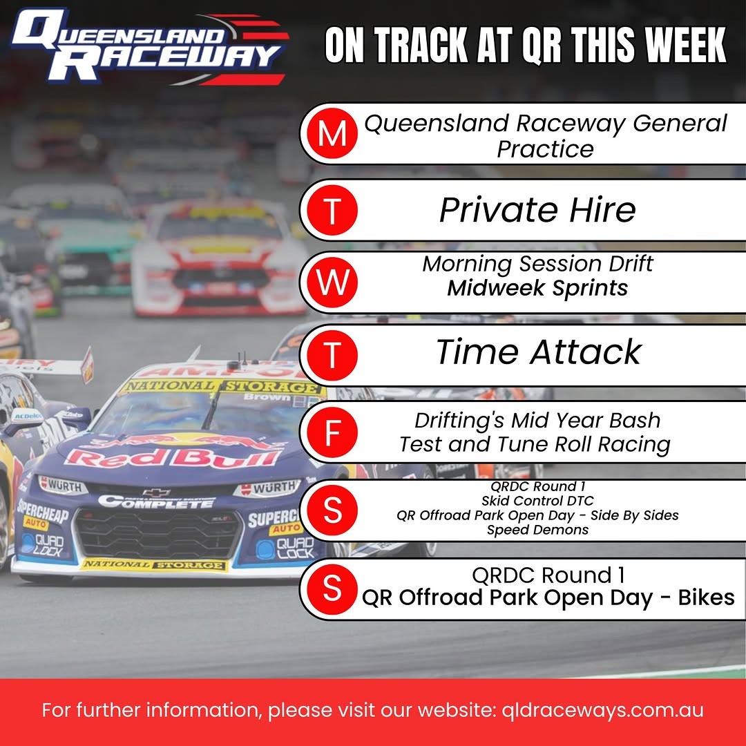 QRDC Round 1 — spectator event in Brisbane, QLD on Saturday 16 May 2026
