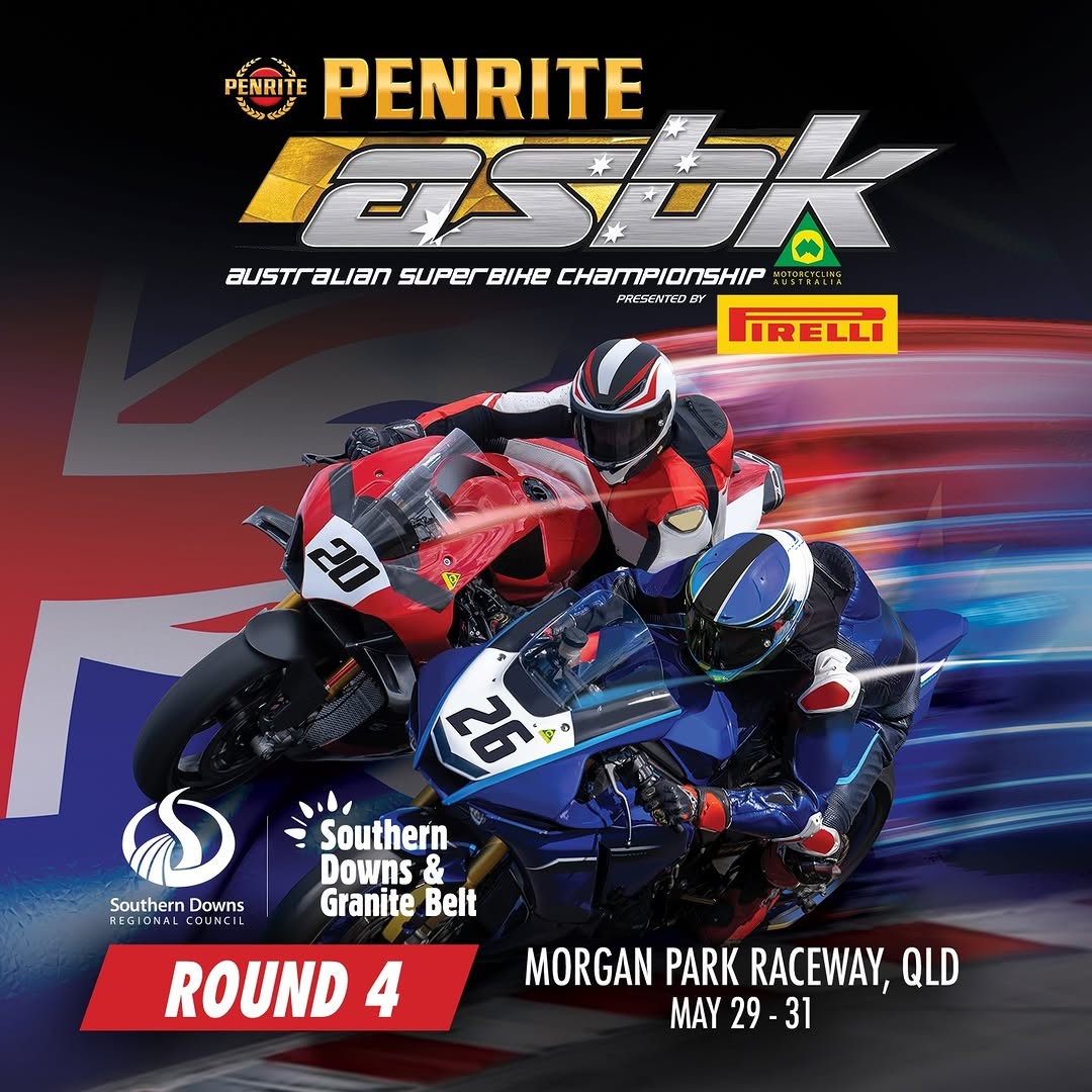 Penrite ASBK Australian Superbike Championship Round 4 flyer — QLD