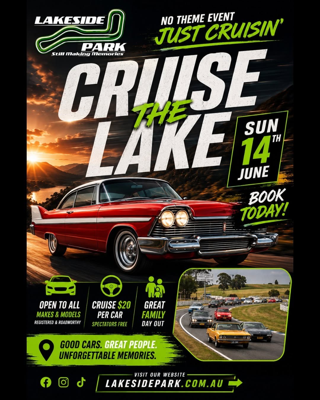 Cruise the Lake flyer — QLD