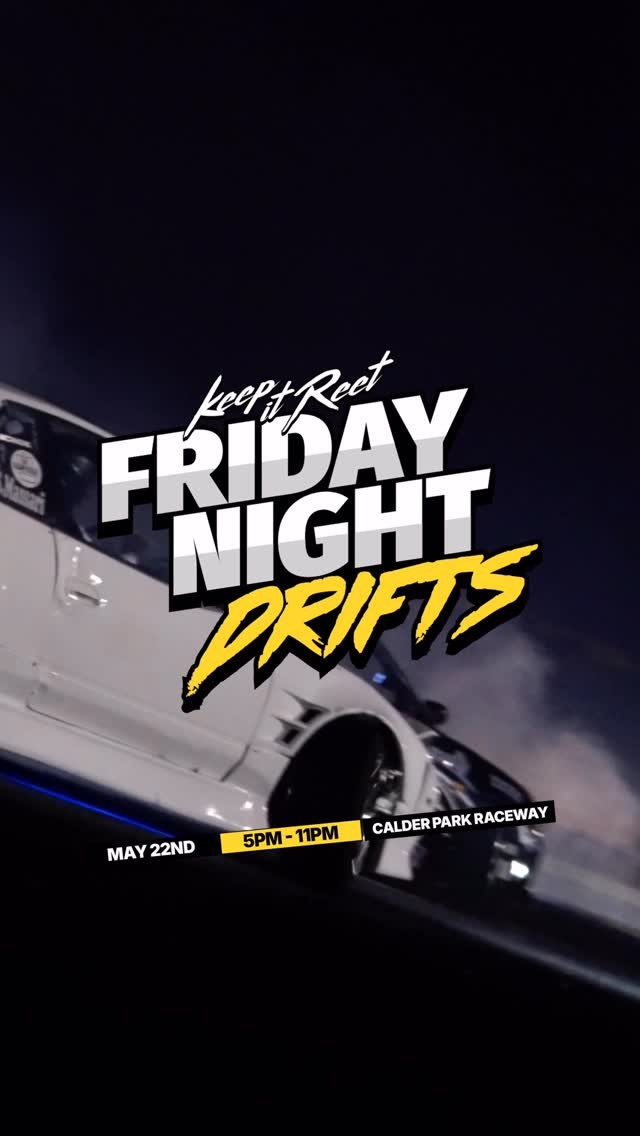 Friday Night Drifts flyer — VIC