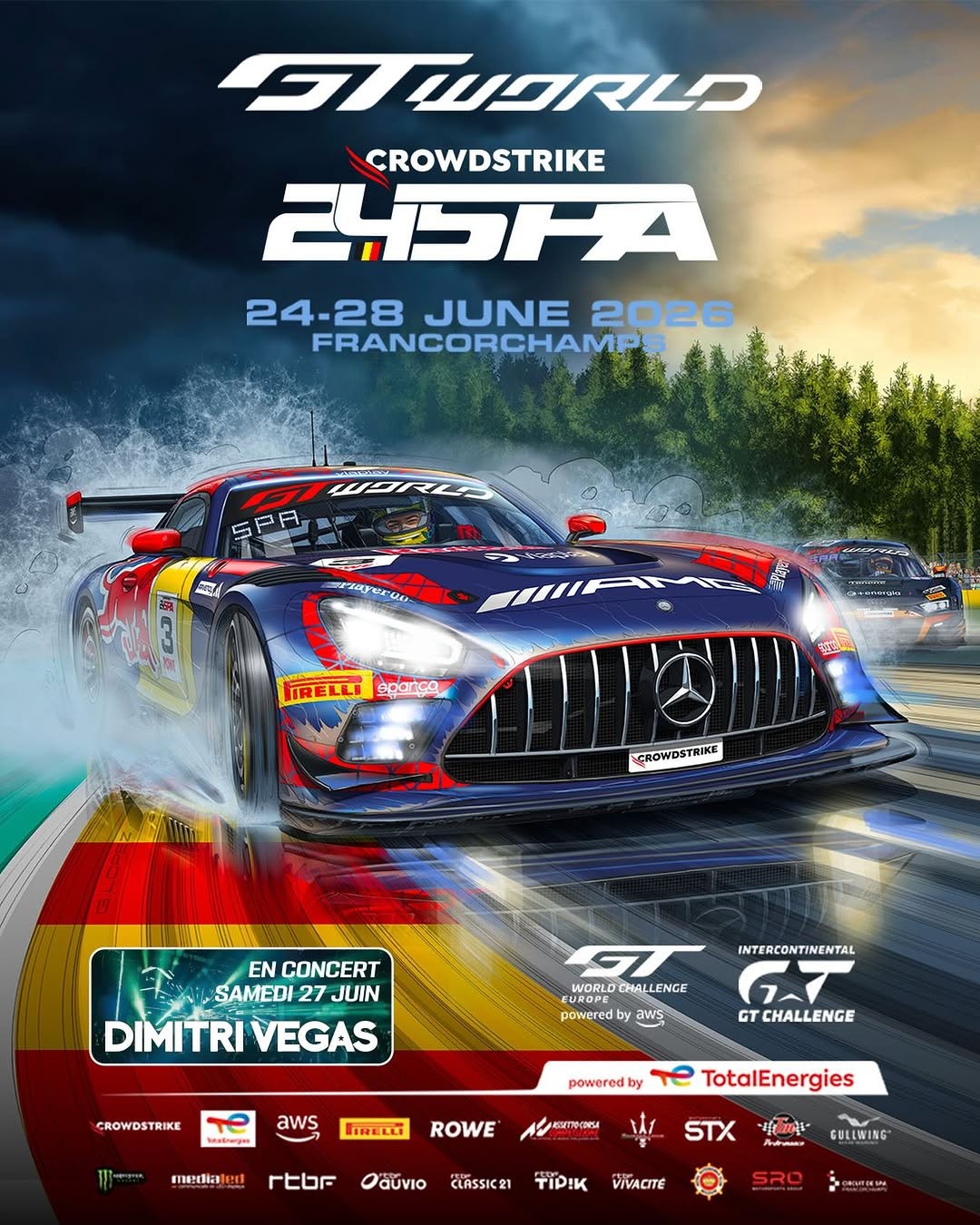 CrowdStrike 24 Hours of Spa flyer — International