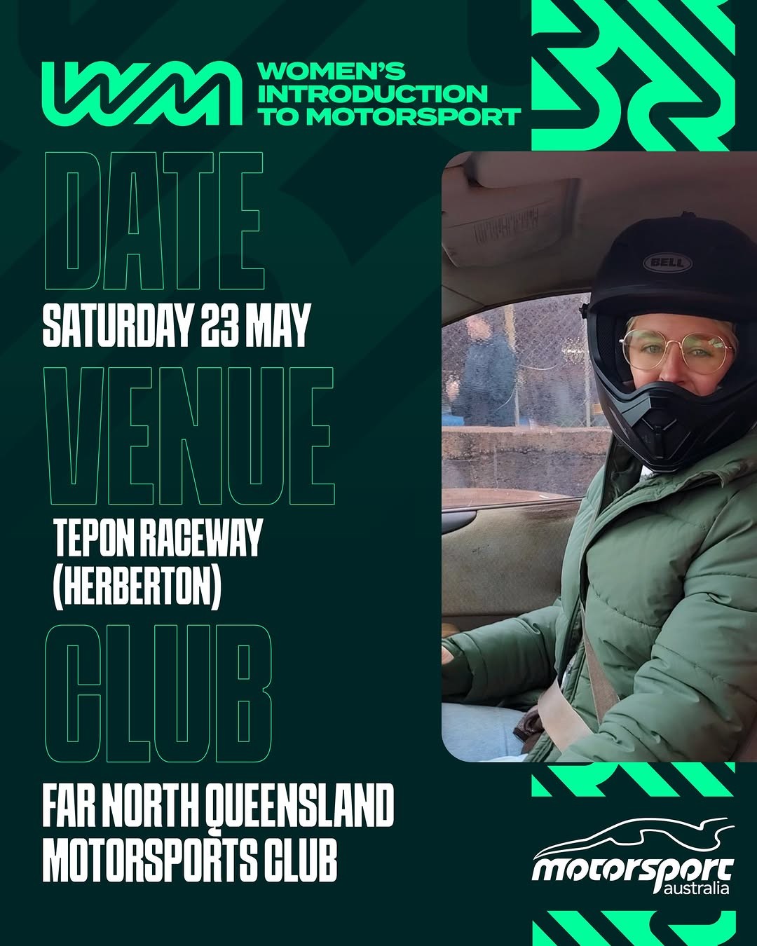 Women's Introduction to Motorsport flyer — QLD