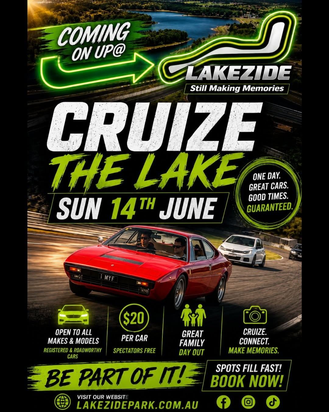 Cruize the Lake flyer — QLD