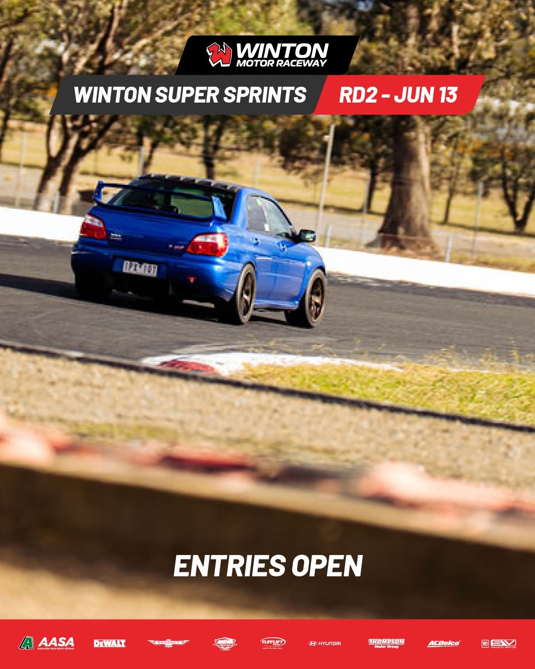 Winton Super Sprints - Round 2 flyer — VIC