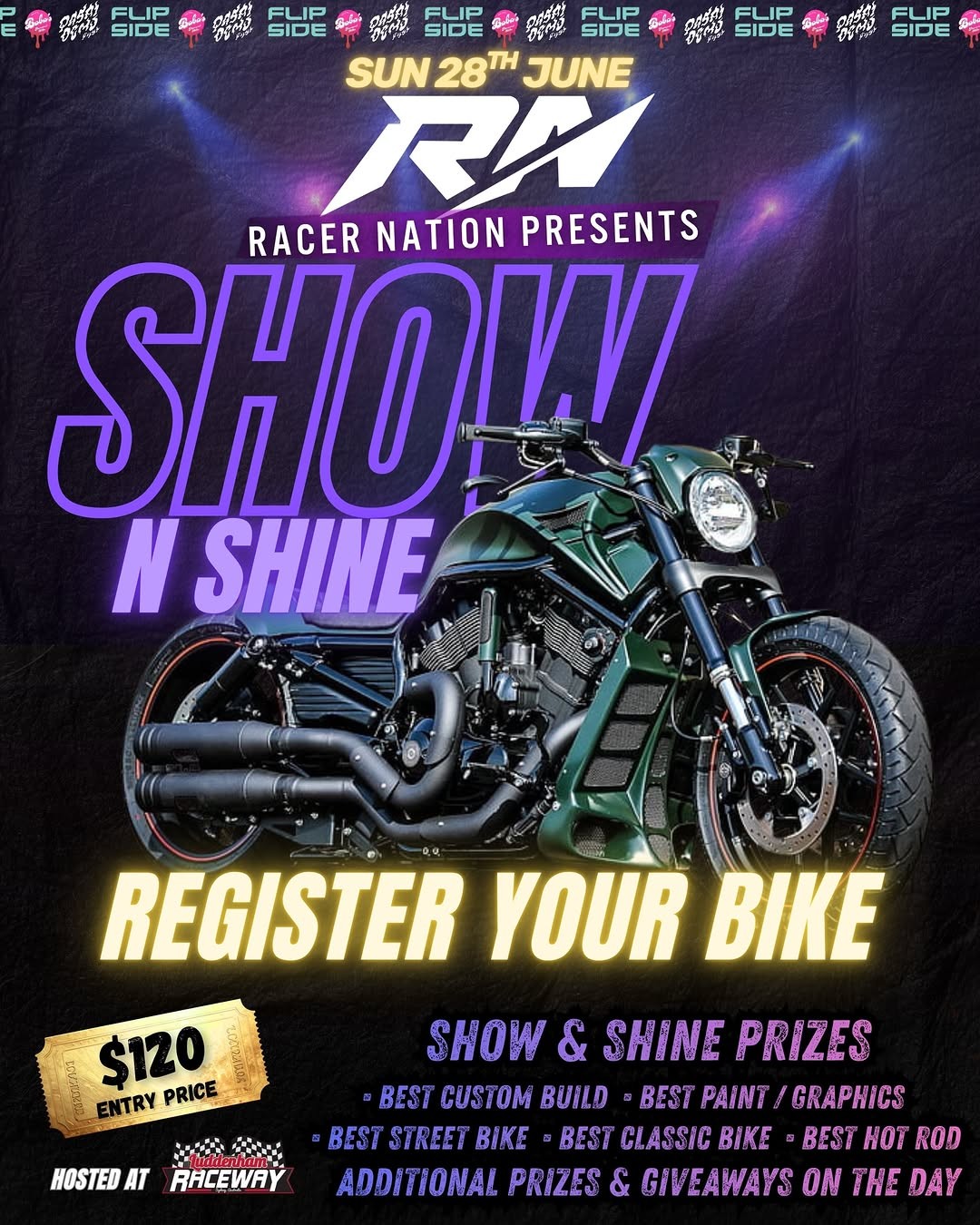 Racer Nation Show N Shine flyer — NSW