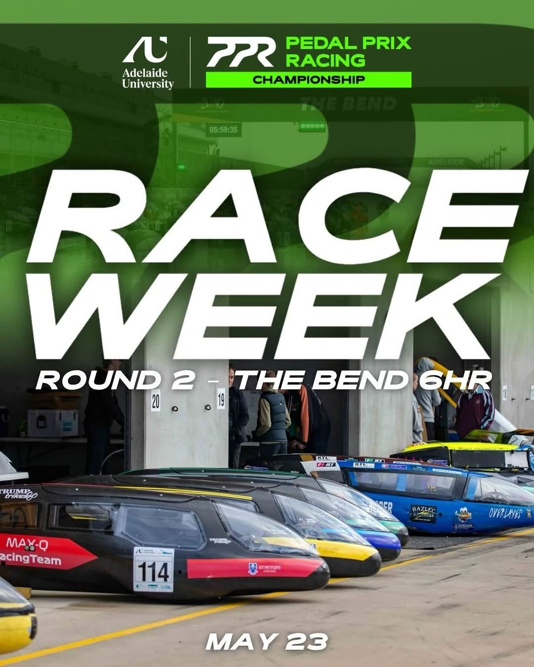 Pedal Prix Racing Championship Round 2 flyer — SA
