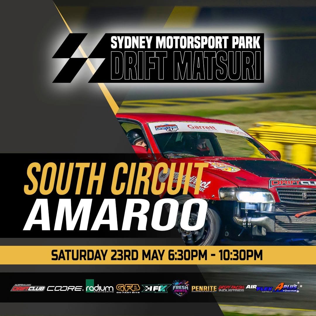 Sydney Motorsport Park Drift Matsuri flyer — NSW