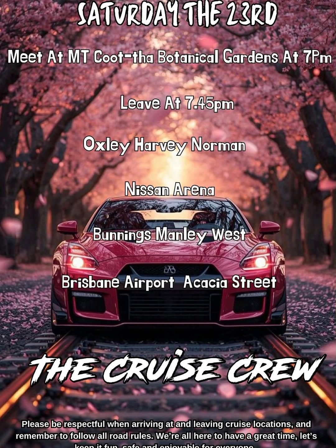 Saturday Night Southside Cruise flyer — QLD