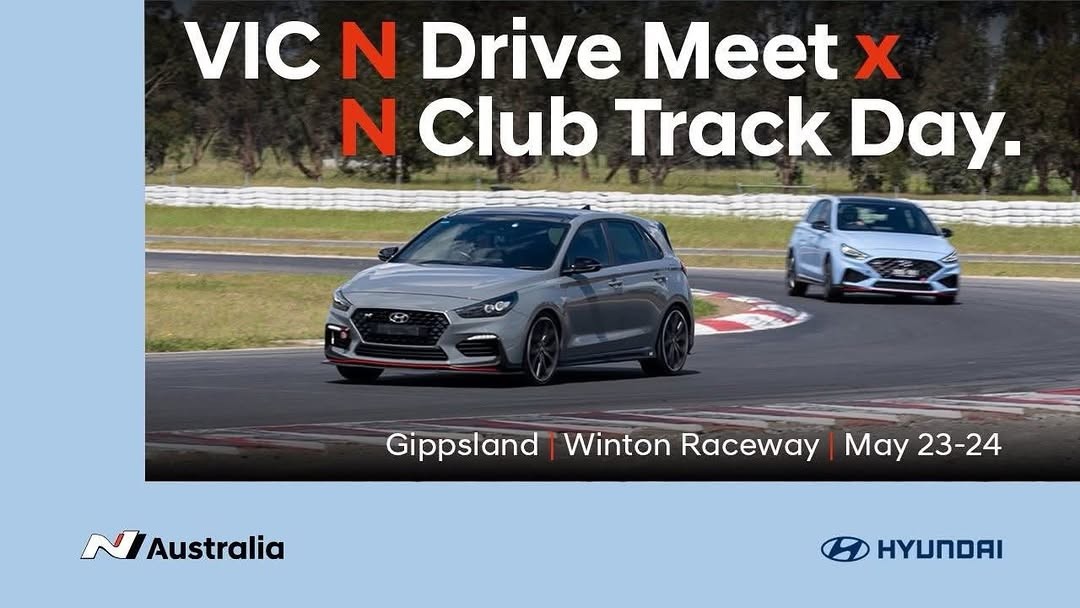 VIC N Drive Meet x N Club Track Day flyer — VIC