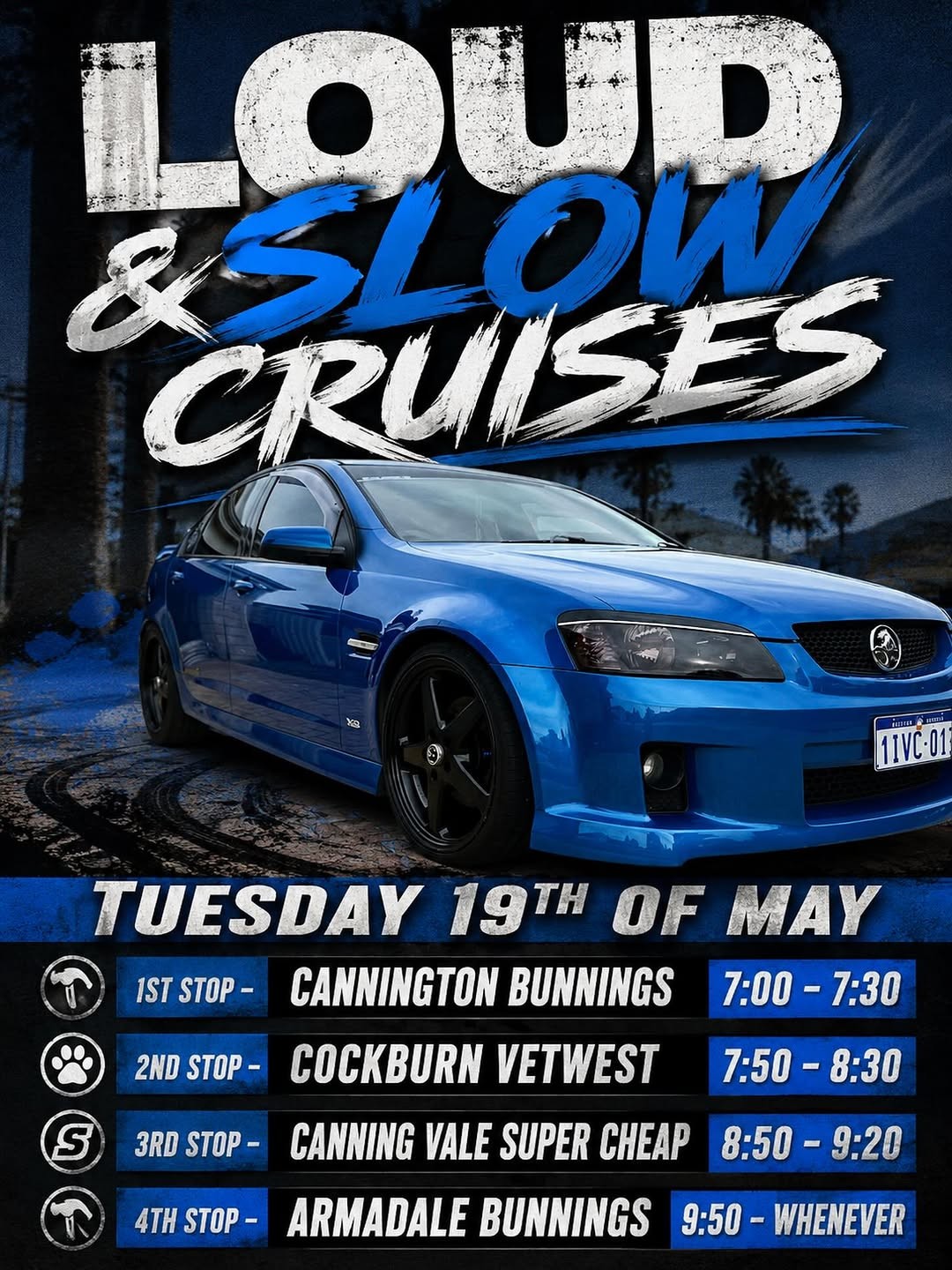 Loud & Slow Cruises flyer — WA