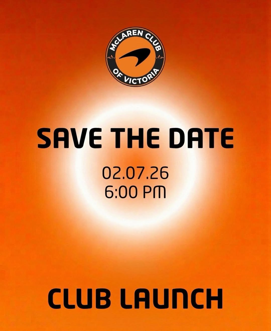 McLaren Club of Victoria Club Launch — Exotic car meet in Melbourne, VIC on Thursday 2 July 2026