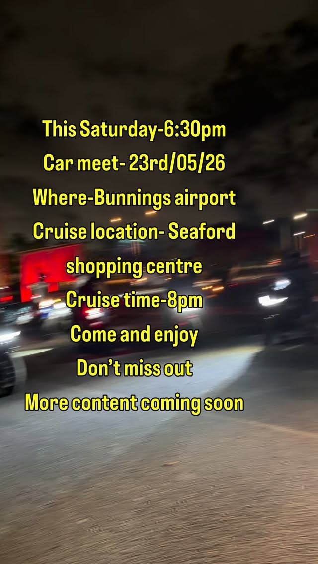 Adelaide Car Meet & Cruise — JDM car meet in Adelaide, SA on Saturday 23 May 2026