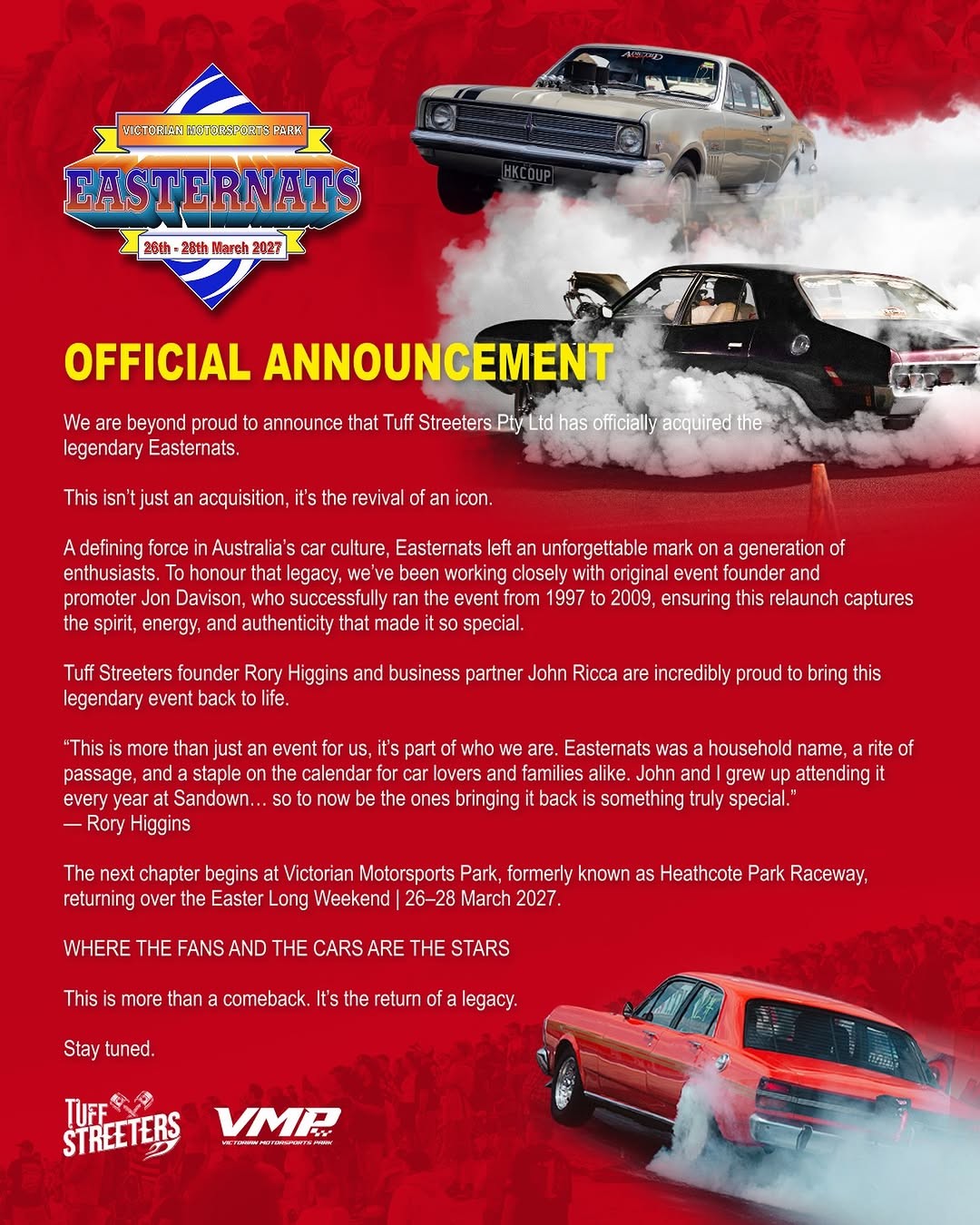 Easternats — Muscle spectator event in Bendigo, VIC on Friday 26 March 2027