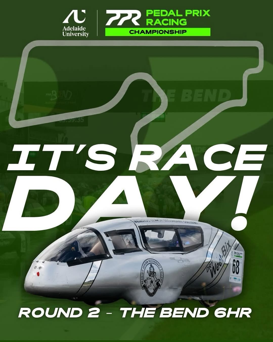 Pedal Prix Racing Championship - Round 2 — spectator event in Adelaide, SA on Friday 22 May 2026