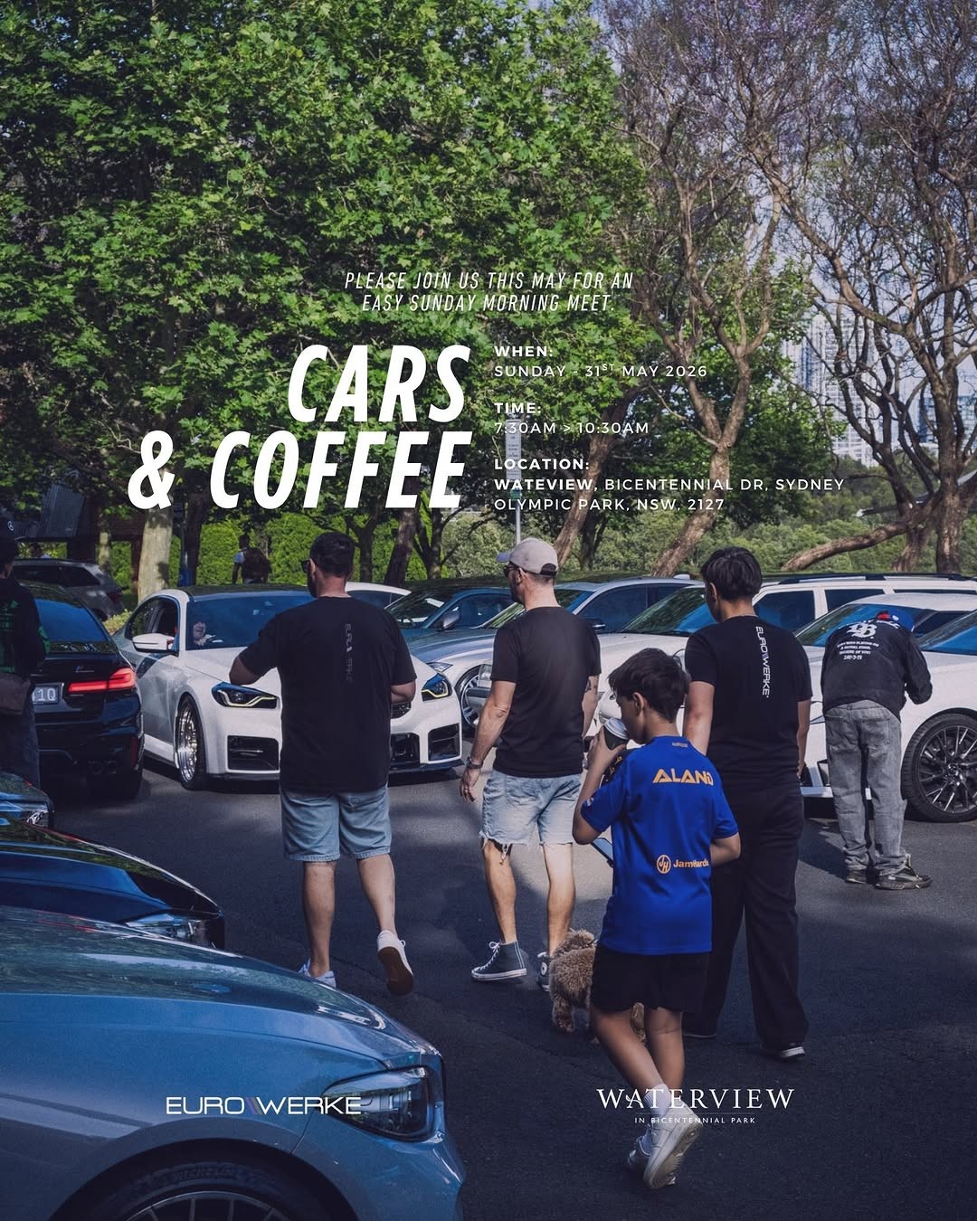 Eurowerke Cars & Coffee: Waterview Edition — Euro car meet in Sydney, NSW on Sunday 31 May 2026