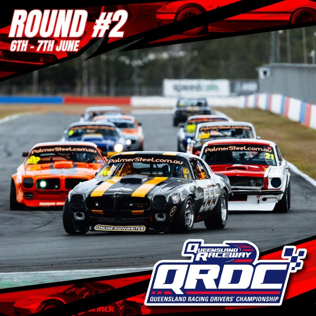 Queensland Racing Drivers' Championship Round 2 — Muscle spectator event in Brisbane, QLD on Saturday 6 June 2026