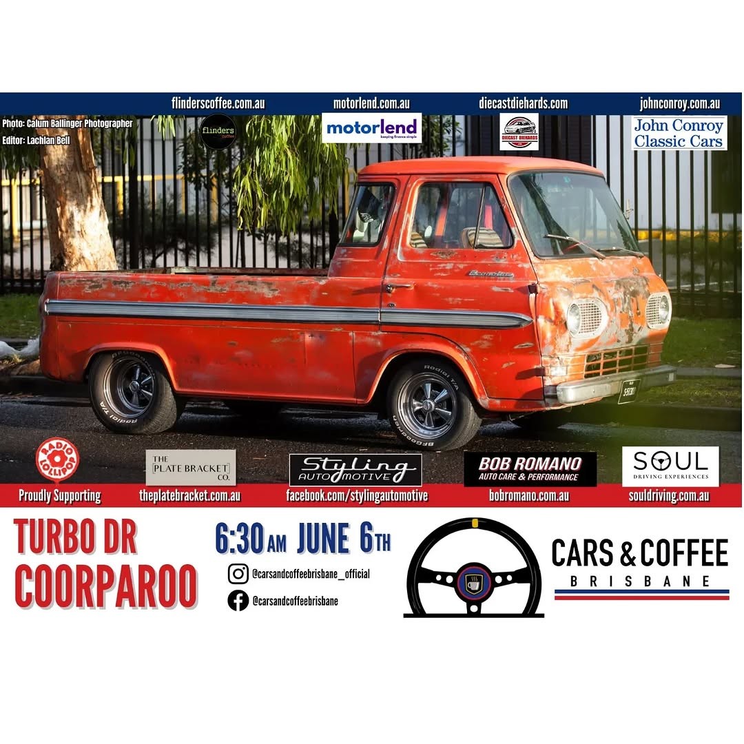 Cars & Coffee Brisbane Coorparoo — Classic car meet in Brisbane, QLD on Saturday 6 June 2026