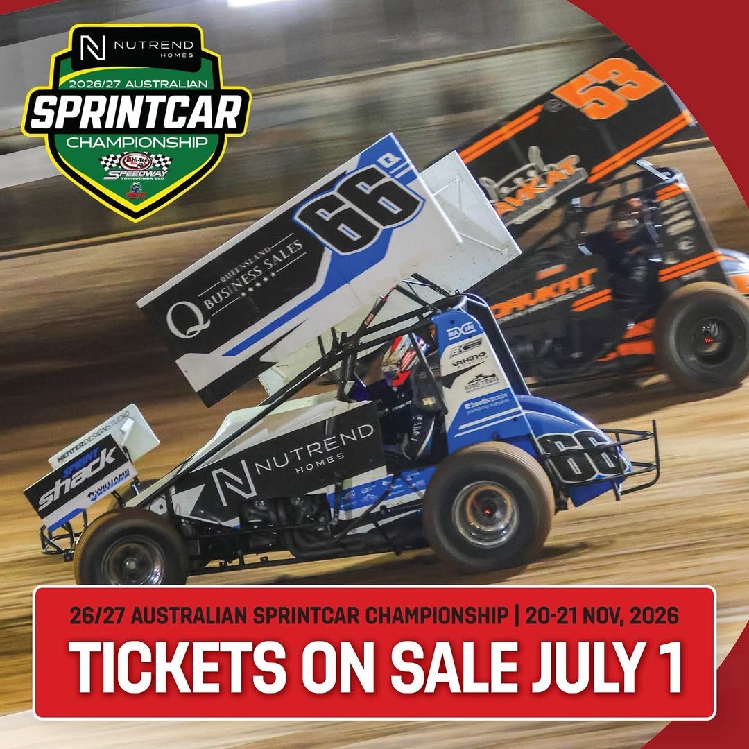 Australian Sprintcar Championship — Muscle spectator event in Toowoomba, QLD on Friday 20 November 2026
