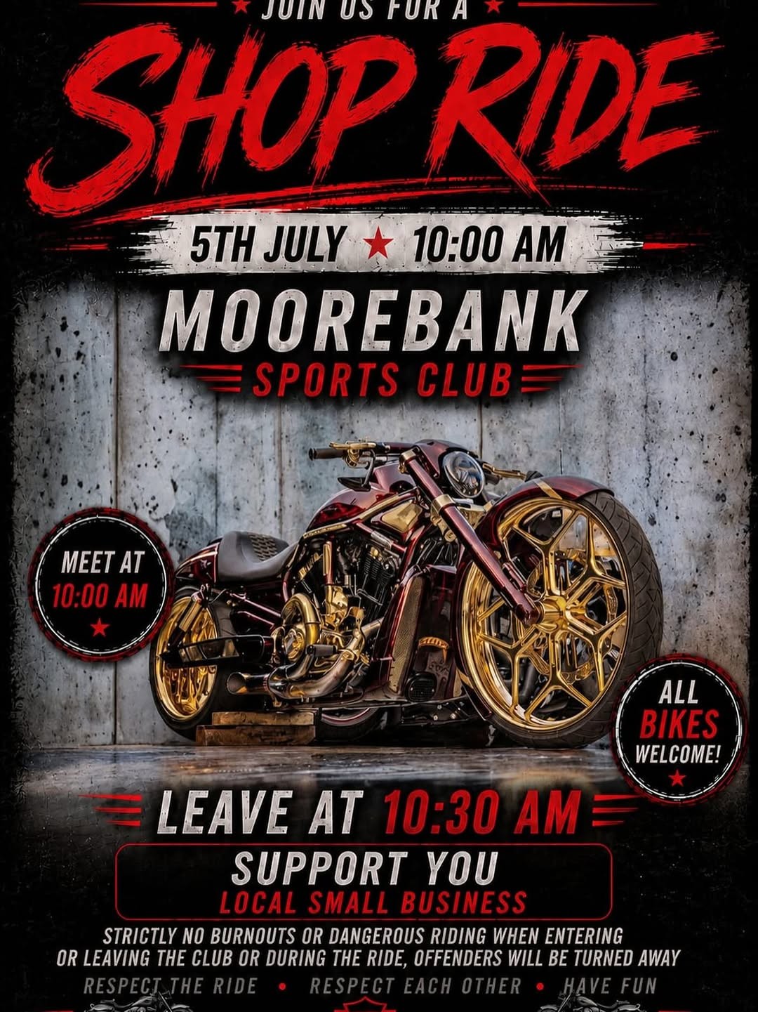 Shop Ride — car meet in Sydney, NSW on Sunday 5 July 2026